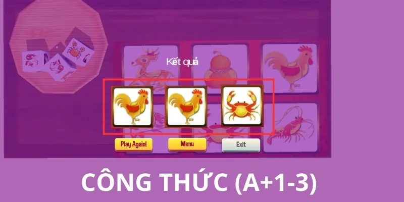 Công thức cược (A+1-3) thường được sử dụng