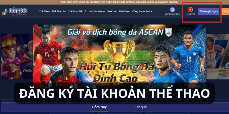 Đăng ký tài khoản thành viên để trải nghiệm trò chơi cá độ