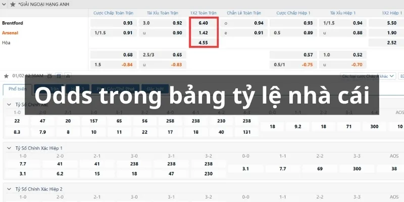 Phân tích bảng tỷ lệ nhà cái để soi kèo Odds