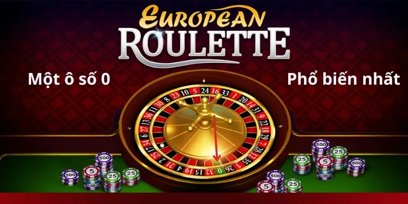 Roulette Châu Âu được cung cấp rộng rãi ở các casino trực tiếp và trực tuyến